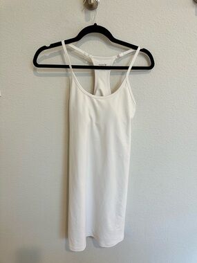 White Racerback Athletic Dress